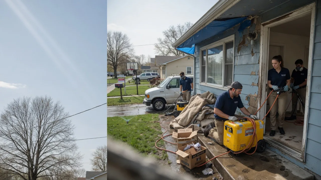 Basement Flood Cleanup in Germantown, IL near me